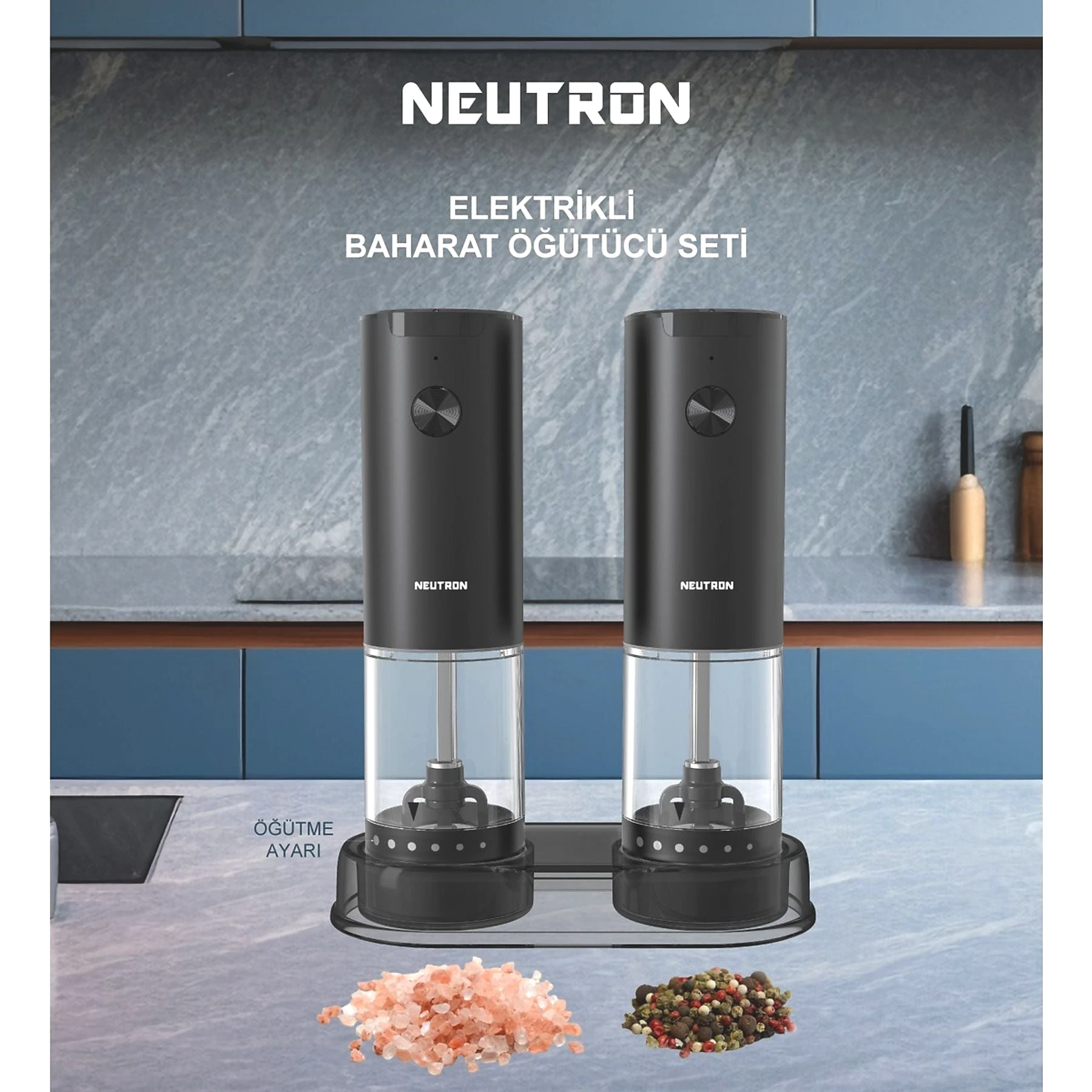 NEUTRON NTL-PG-33D Dıştan Ayarlı İkili Tuz ve Baharat Öğütücü İncelemesi